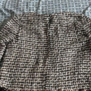 Zara Textured Black and White Jacket